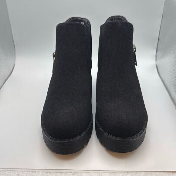 DUNES Women's Comfy Slip on Boot SIZE 8 BLACK - Picture 2 of 7